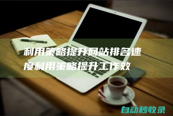 利用策略提升網站排名速度 (利用策略提升工作效率)