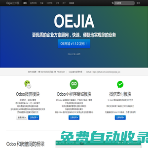 首頁 - Oejia 技術(shù)棧，企業(yè)方案分享、Odoo顧問