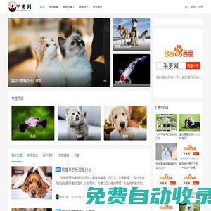 讓鏟屎官更好的了解寵物喂養護理知識 - 半更網