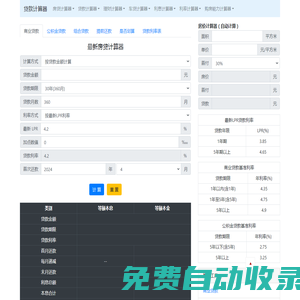 最新房貸計算器 公積金計算器 商業(yè)貸款計算器_貸款計算器